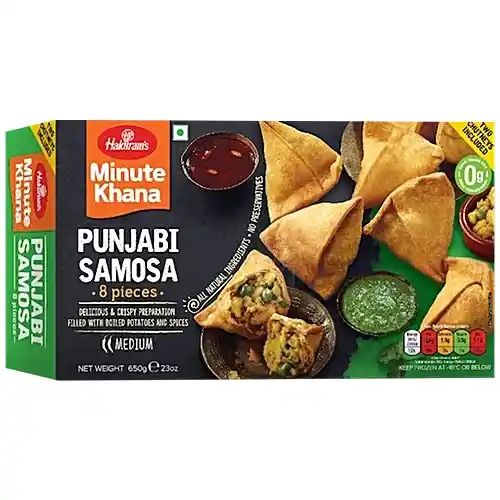 haldiram punjabi samosa minute khana 650